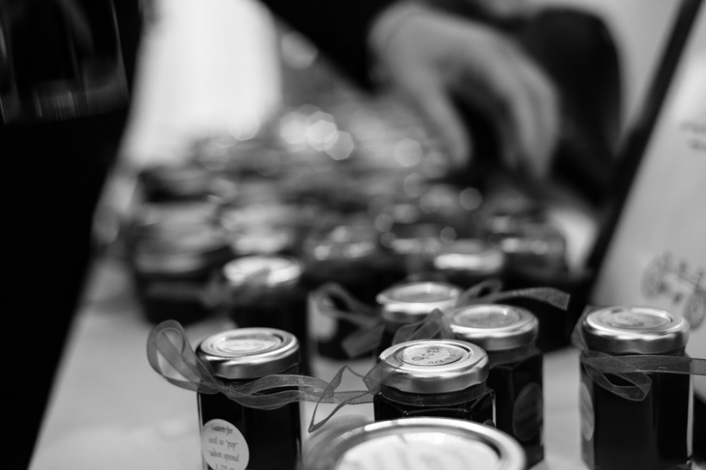 A field of homemade jam to take home