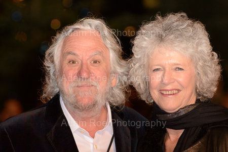 The Not Real Peter Jackson with his wife.