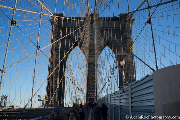 That classic shot of the Brooklyn Bridge.