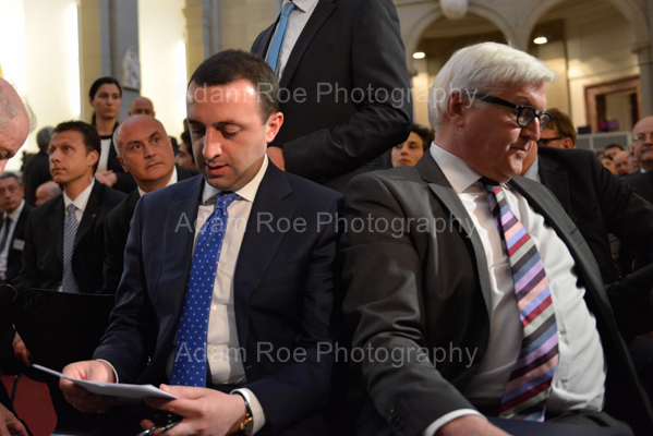 Irakli Garibashvili gives back recently surfaced books of German origin to the German Foregin Minister Frank-Walter Steinmeier.