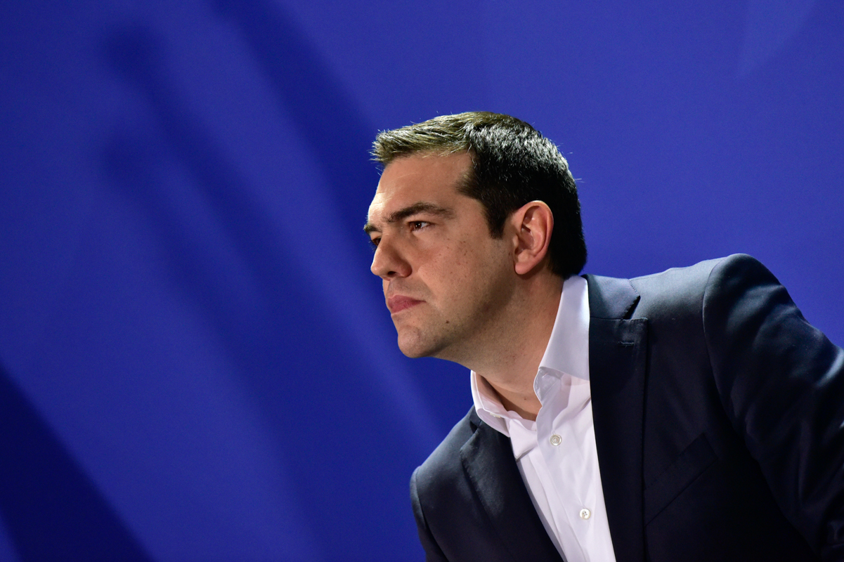 Alexis Tsipras, deep in thought.