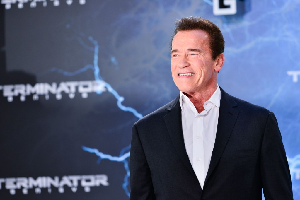 Arnold smiling big in Berlin. 