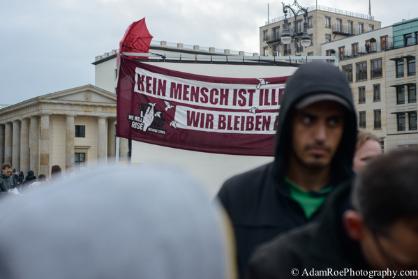 Refugee Hunger Strike at the Brandenburg Gate