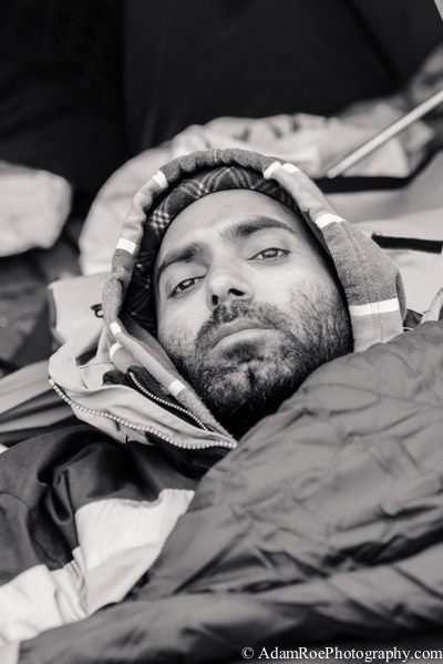 Refugee Hunger Strike at the Brandenburg Gate