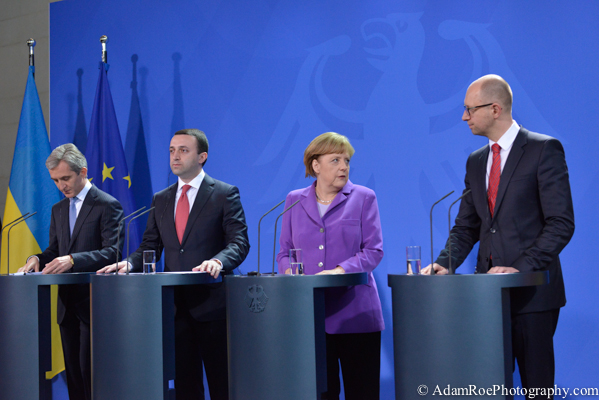 The whole gang: the leaders of Moldova, Georgia, Germany and the Ukraine. The whole gang: the leaders of Moldova, Georgia, Germany and the Ukraine.